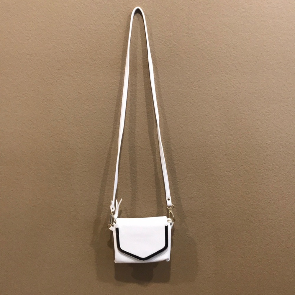 White with Gold Detailing Crossbody